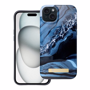 FORCELL F-PROTECT Mirage dėklas telefonui suderinamas su MagSafe IPHONE 15 Plus vandenyno marmuras