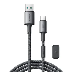 USB kabelis Joyroom SA-50 USB-A to USB-C 3A 1.2m tamsiai pilkas