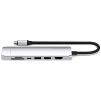Adapteris HUB 7in1 USB C Satechi Slim ST-P7SS sidabrinis
