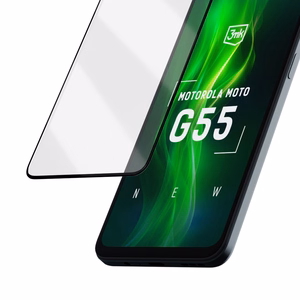 Grūdintas stiklas 3mk HardGlass Max Lite Black Motorola Moto G55 5G