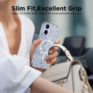 Tech-Protect FlexAir MagSafe dėklas telefonui iPhone 17 - su ramunėlėmis ir lapais