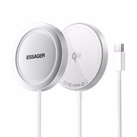 Belaidis įkroviklis Essager "ES-WC11" Qi2 sidabrinis 15W