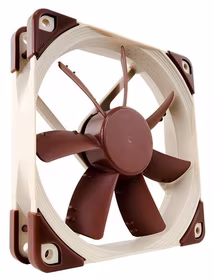 Noctua NF-S12A PWM kompiuterio aušinimo komponentas Kompiuterio korpusui Ventiliatorius 12 cm Ruda
