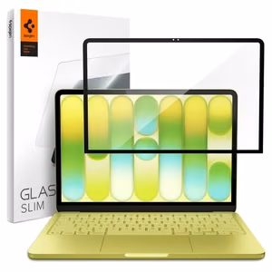 Spigen Glas.tR Slim FC grūdinto stiklo ekrano apsauga MacBook Neo 13" 2026, juoda
