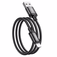 Kabelis USB A į Lightning Hoco 2,4A 1 m X89 juodas
