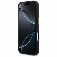 Guess FW dėklas su dervos logotipu iPhone 17 Pro - juodas