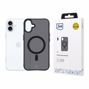 3mk Dūminis Magnetinis dėklas su MagSafe iPhone 16 Plus - pusiau permatomas