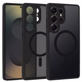 Pilnas matinės Mag dangtis telefonui Samsung Galaxy S25 Ultra - juodas