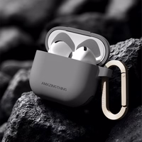 AmazingThing Omni dėklas ausinėms AirPods 4 – smėlinas