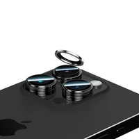 Benks Grūdintas stiklas DR Safyro Objektyvo Apsauga kamerai Iphone 15 Pro/15 Pro Max (3 objektyvai) juodas