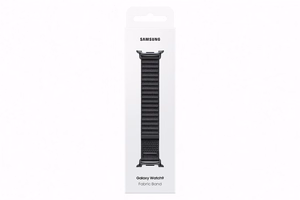 Juodas „Samsung SVL33LK Fabric Band“ medžiaginis laikrodžio dirželis (M/L), skirtas „Galaxy Watch9“ ir „Galaxy Watch8“