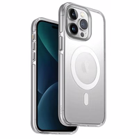 Uniq Calio Magclick įkrovimo dėklas telefonui iPhone 15 Pro Max - skaidrus