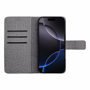 Dėklas telefonui (m) GOMMA Book SAMSUNG A21s - pilkas (m)