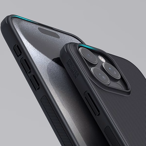 Nillkin Super Frosted Shield Pro dėklas iPhone 16 Pro Max - juodas