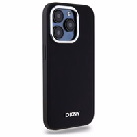 DKNY Paprastas logotipas magnetinis iPhone 15 Pro Max dėklas - juodas