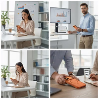 Uniq Veren iPhone 17 Pro Magclick ikrovimo deklas - oranzinis