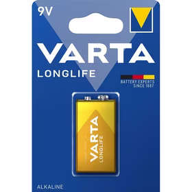 VARTA šarminė baterija 9V (Type 6LR61) Longlife 1 vnt.