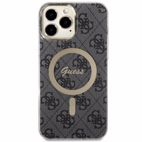 Guess GUHMP13XH4STK iPhone 13 Pro Max 6.7" juodas/juodas kietas dėklas 4G MagSafe