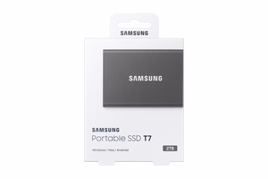 SAMSUNG nešiojamas SSD T7 2TB pilkas