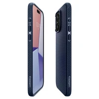 Spigen Liquid Air dėklas telefonui iPhone 15 Pro Max - mėlynas
