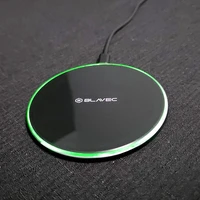 "Blavec" indukcinis įkroviklis BQI-07 Qi 15W "UniCharge" (BQI07-QIB), juodas stiklas