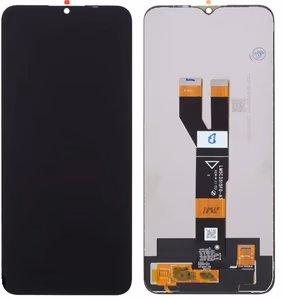 Ekranas Realme C11/C21/C20 4G (2021) su lietimui jautriu stikliuku Black ORG