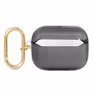 Guess GUAPHHTSK AirPods Pro dėklas juodas/juodas Dirželių kolekcija