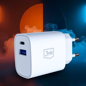 3mk FlowPower 30W 1A1C PD 3.0 QC4+ sieninis įkroviklis - baltas