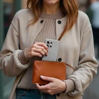 AmazingThing Minimal Air dėklas su magnetiniu žiedu Samsung Galaxy S25 Ultra - pilkas