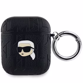Karl Lagerfeld Monogram Karl Head dėklas AirPods 1 / 2 - juodas