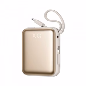 Joyroom JR-PBF27 22.5W 10000mAh Powerbank with Two Built-in Cables - Blue