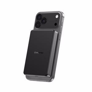 Blavec Power Bank 10000mAh BJ-05 Ultra Fast 16mm - Type C - Qi2.2 25W + PD 45W магнитная индукция Magsafe 2 in 1 (PBBJ05-QI22MC10B) черный алюминий (поврежденная упаковка)