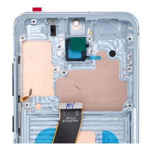 LCD ekranas SAMSUNG S20 4G mėlynas SOFT OLED su rėmeliu