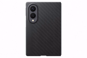 Samsung Galaxy Z Fold8 aramido pluošto magnetinis dėklas su 2 antirefleksinėmis plėvelėmis, juodas
