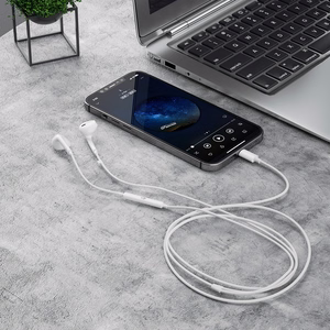 Dudao X14+ Wiraudonas In-Ear Ausinės with Lightning Connector 1.2m - Baltas