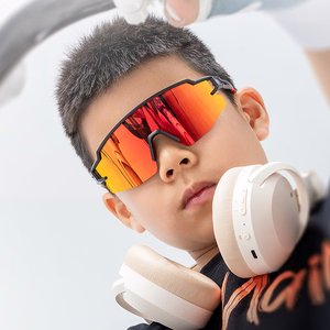 Rockbros vaikiški poliarizuoti dviračių akiniai su UV apsauga - juodi