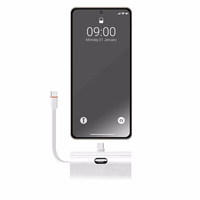 Išorinė baterija Forcell F-Energy Power Plug F5K3 PD 20W 5000 mAh su įmontuotu jungtimi USB C balta