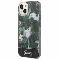 Guess Jungle kolekcija dėklas telefonui iPhone 14 - žalias