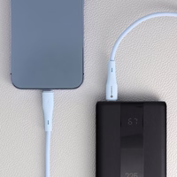 FORCELL F-ENERGY C346 kabelis Type C į Lightning PD 3A 27W Silicone 1 m mėlynas