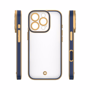 Silky Gold dėklas telefonui iPhone 17 Air 6,6" mėlynas