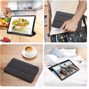 Dėklas Dux Ducis Domo Samsung X400/X406 Tab S10 Lite/X520/X526 Tab S10 FE/X510/X516 Tab S9 FE juodas
