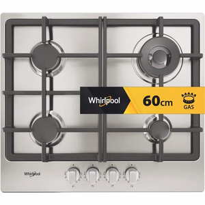 Whirlpool TGML 661 IX R Nerūdijančiojo plieno Įmontuoti 58 cm Dujinė 4 zone(s)