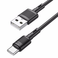 Kabelis USB A į USB C Hoco 3A 1 m X83 juodas