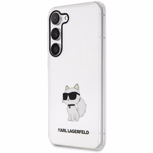 Karl Lagerfeld KLHCS23SHNCHTCT S23 S911 permatomas kietasis dėklas Ikonik Choupette