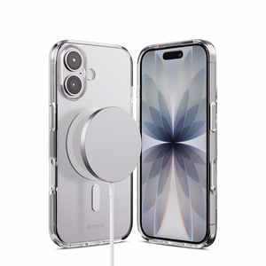 Crong Clear MAG Cover MagSafe dėklas, skirtas iPhone 17, skaidrus