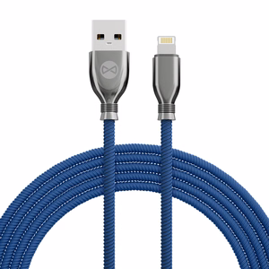 "Forever Tornado" USB - "Lightning" kabelis 1,0 m 3A tamsiai mėlynas
