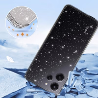 Kristalinis blizgantis dėklas Xiaomi Redmi 12 Sidabrinis