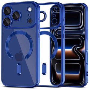 Tech-Protect MagFlex MagSafe dėklas iPhone 17 Pro Max skaidrus tamsiai mėlynas