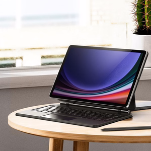 Dux Ducis klaviatūros (MK serijos) dėklas su „Bluetooth“ klaviatūra, skirtas Samsung Galaxy Tab S9+ / S8+ / S7+ – juodas