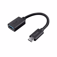 Trust Calyx - USB-C į USB-A adapterio kabelis (juodas)
